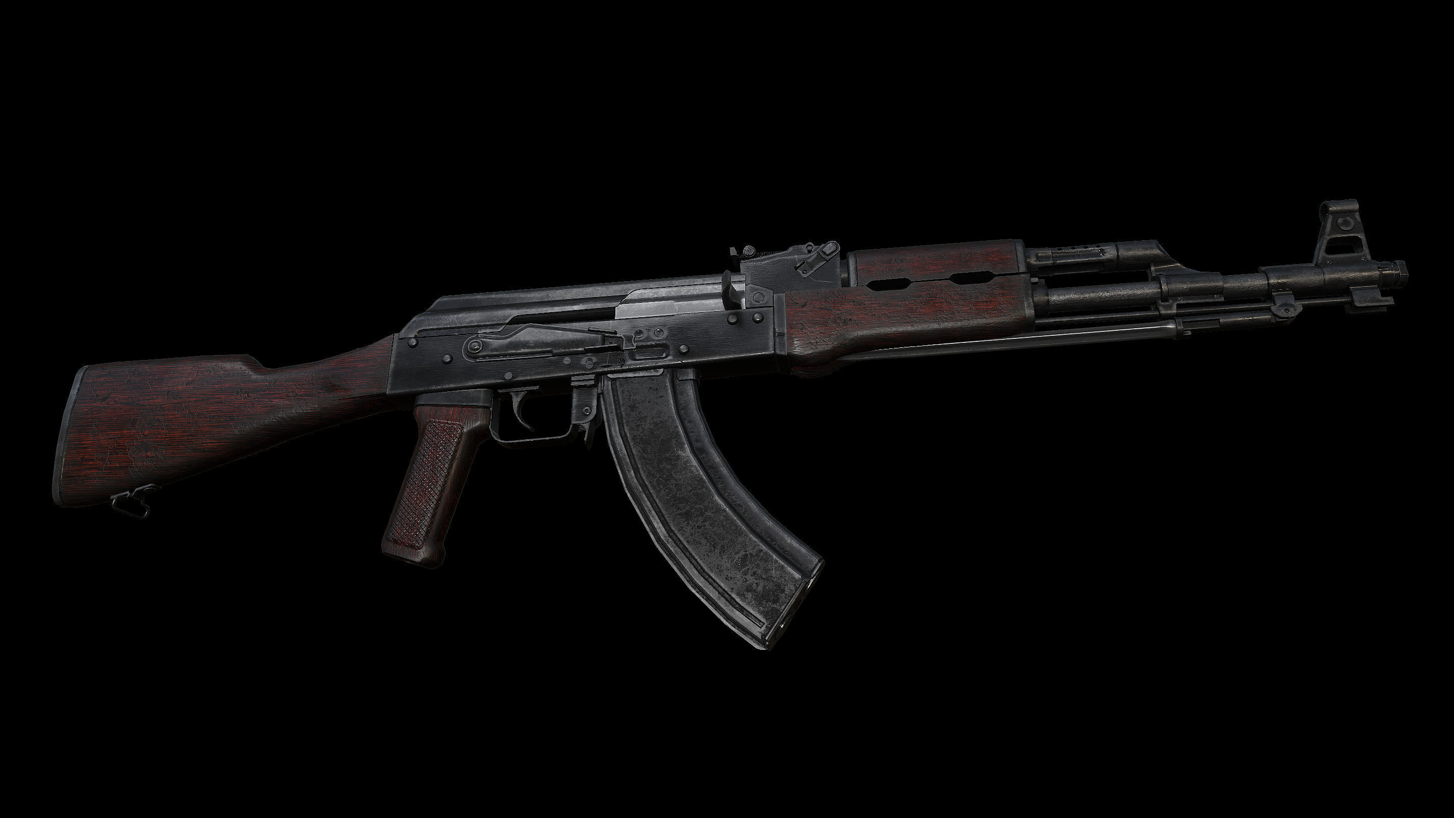 Type-56 Chicom AK Low-poly 3D model_6