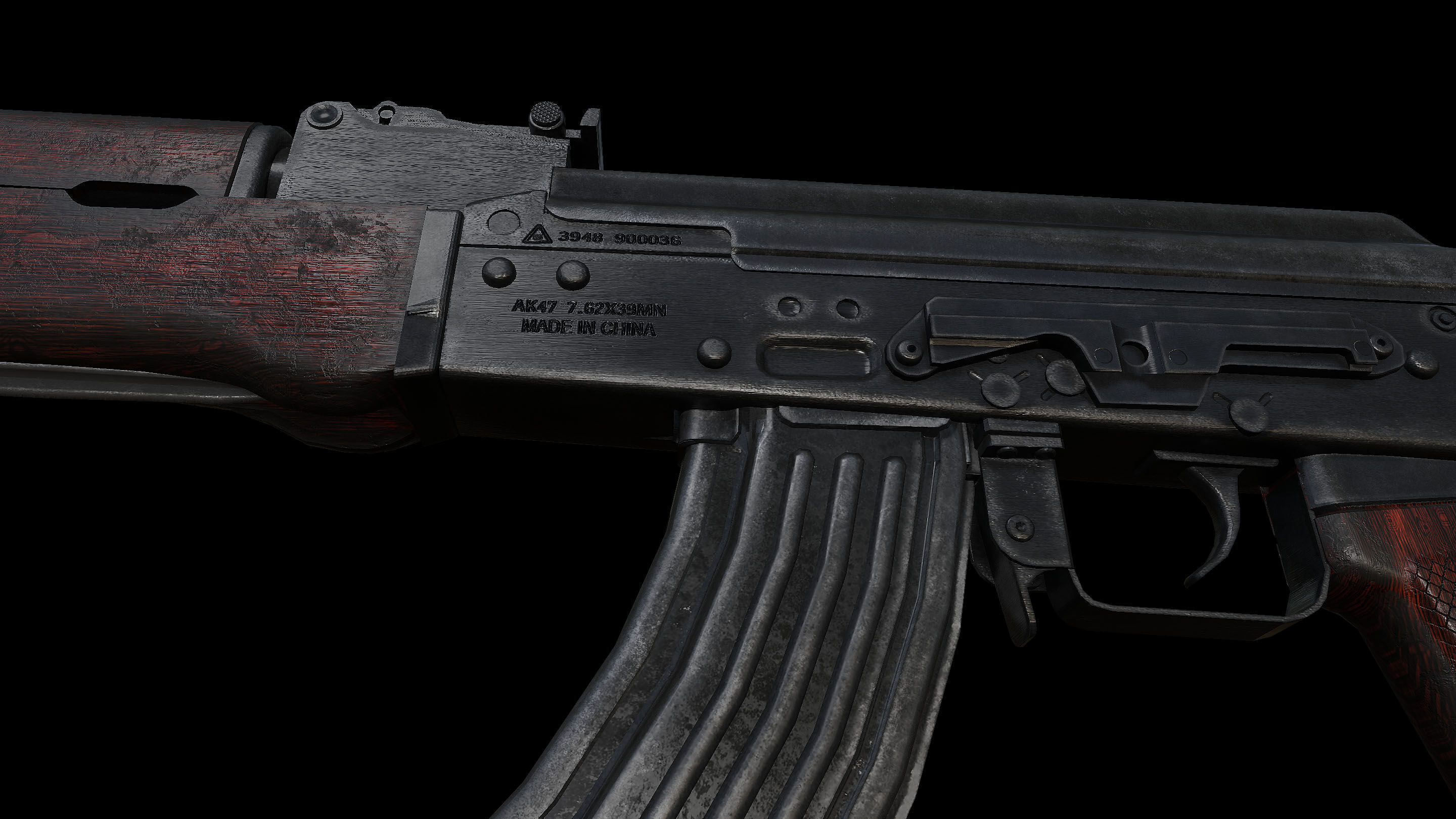 Type-56 Chicom AK Low-poly 3D model_8
