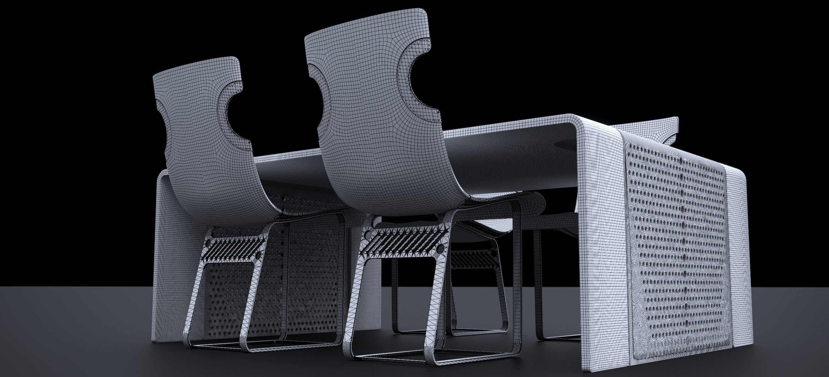 NORDSK DENSKAR DINING ROOM SET 2024 3D model_22