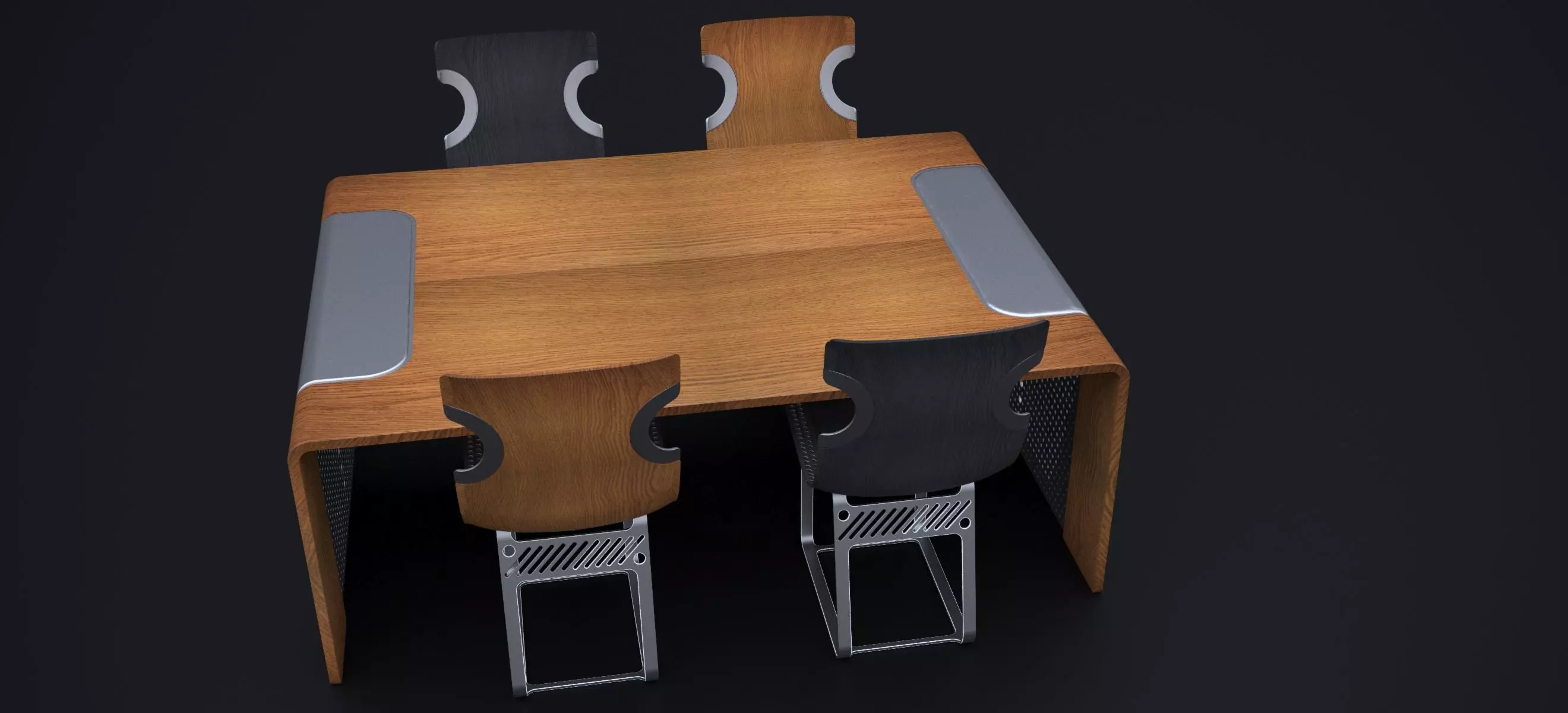 NORDSK DENSKAR DINING ROOM SET 2024 3D model_0