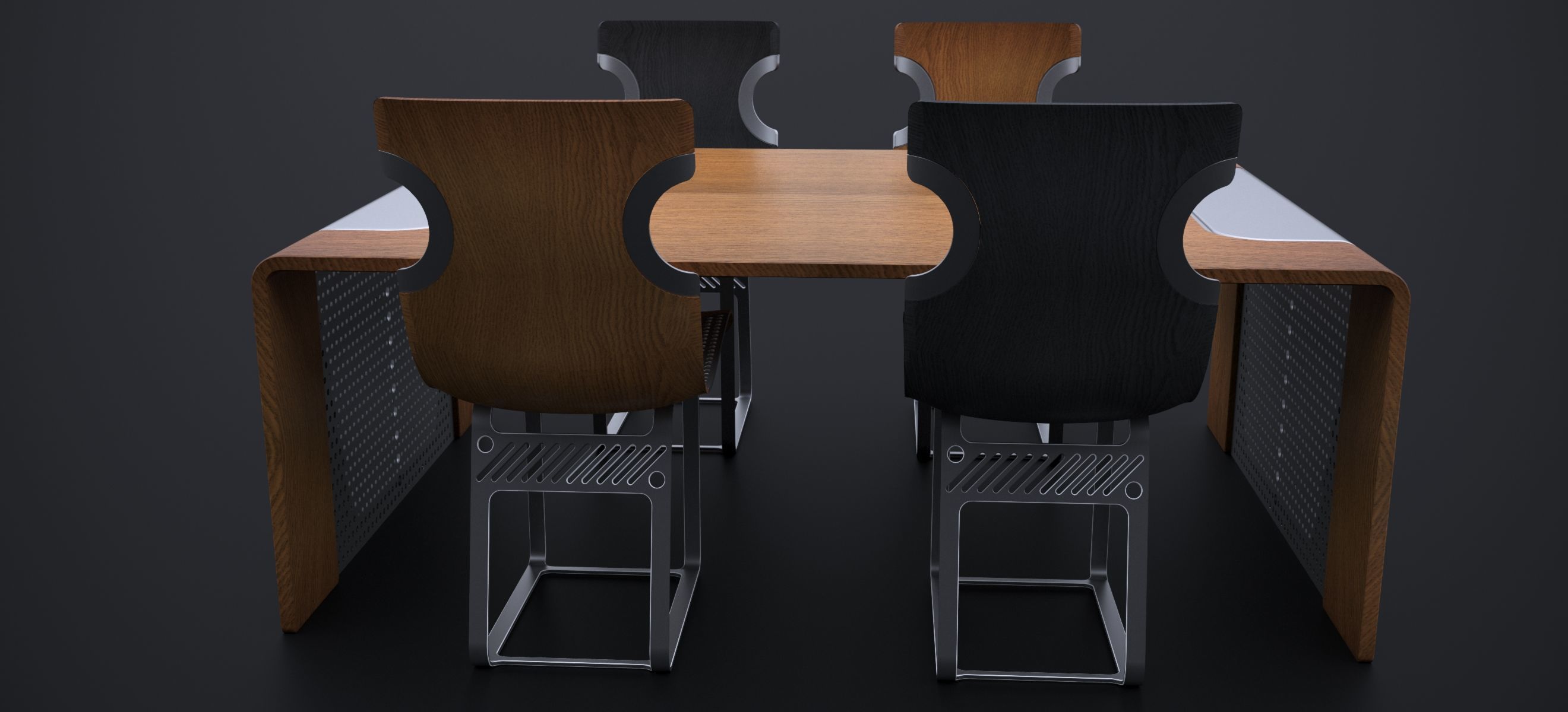 NORDSK DENSKAR DINING ROOM SET 2024 3D model_7