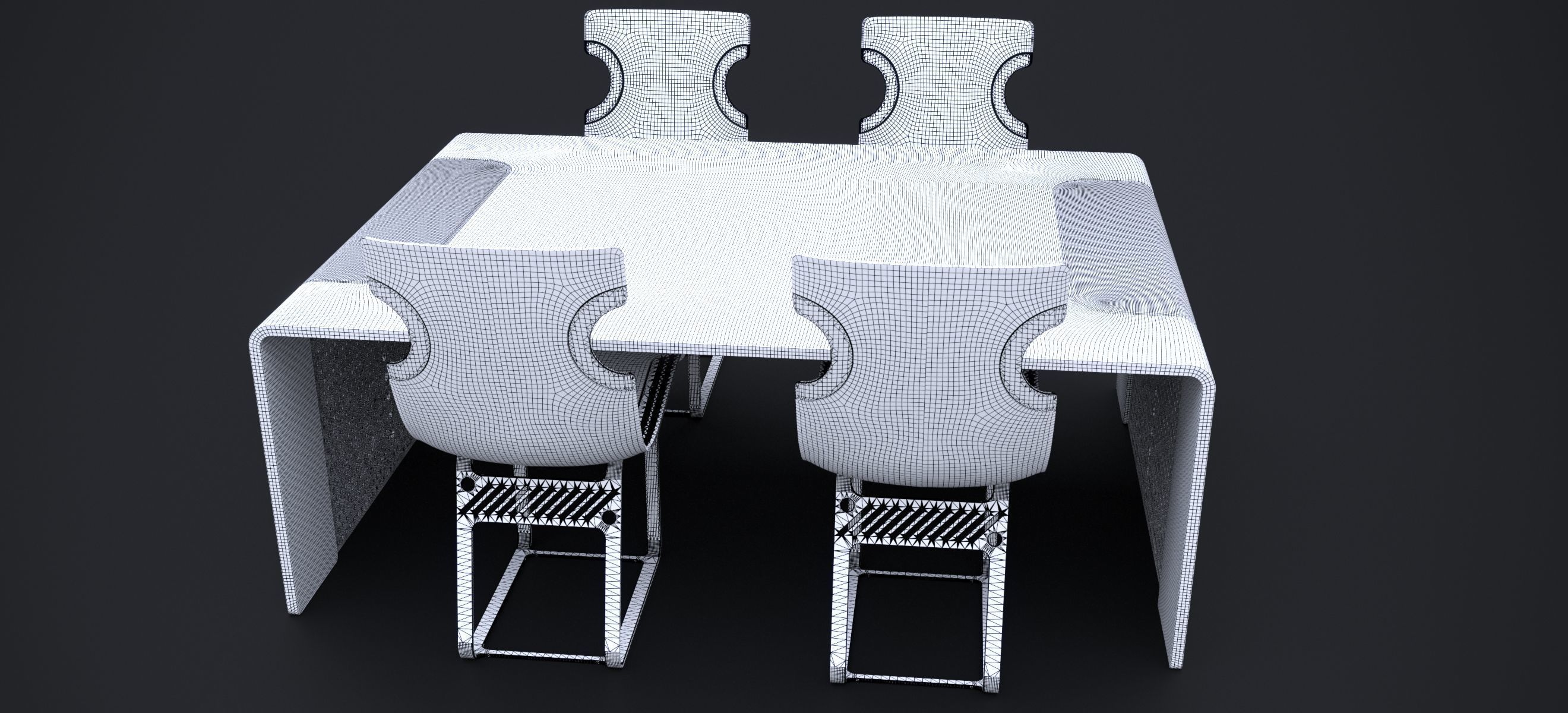 NORDSK DENSKAR DINING ROOM SET 2024 3D model_14