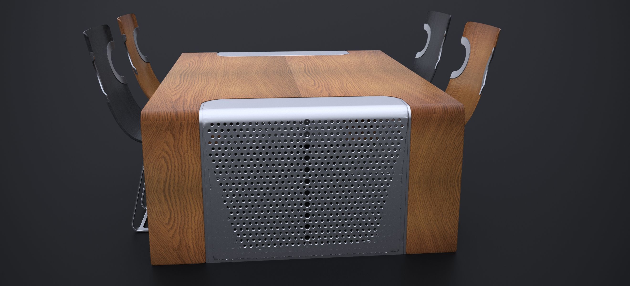 NORDSK DENSKAR DINING ROOM SET 2024 3D model_4