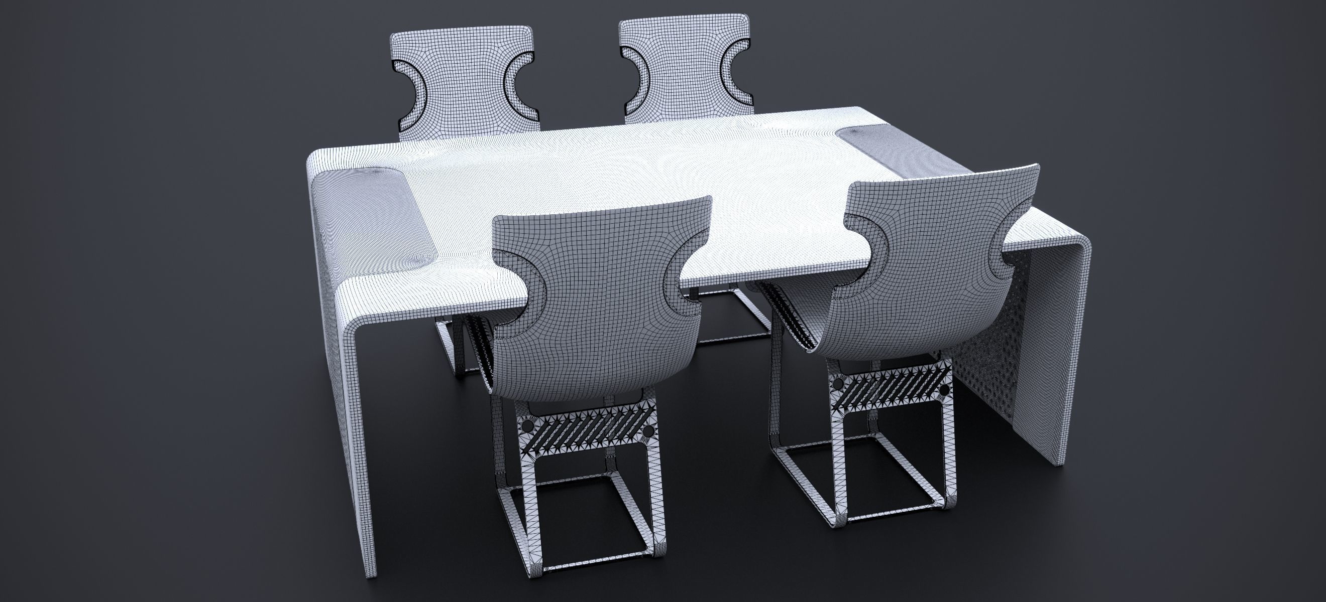 NORDSK DENSKAR DINING ROOM SET 2024 3D model_19