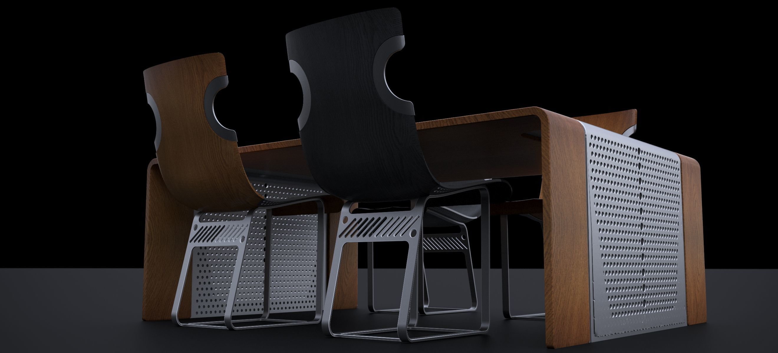 NORDSK DENSKAR DINING ROOM SET 2024 3D model_9