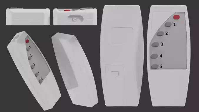 Remote controller Free low-poly 3D model