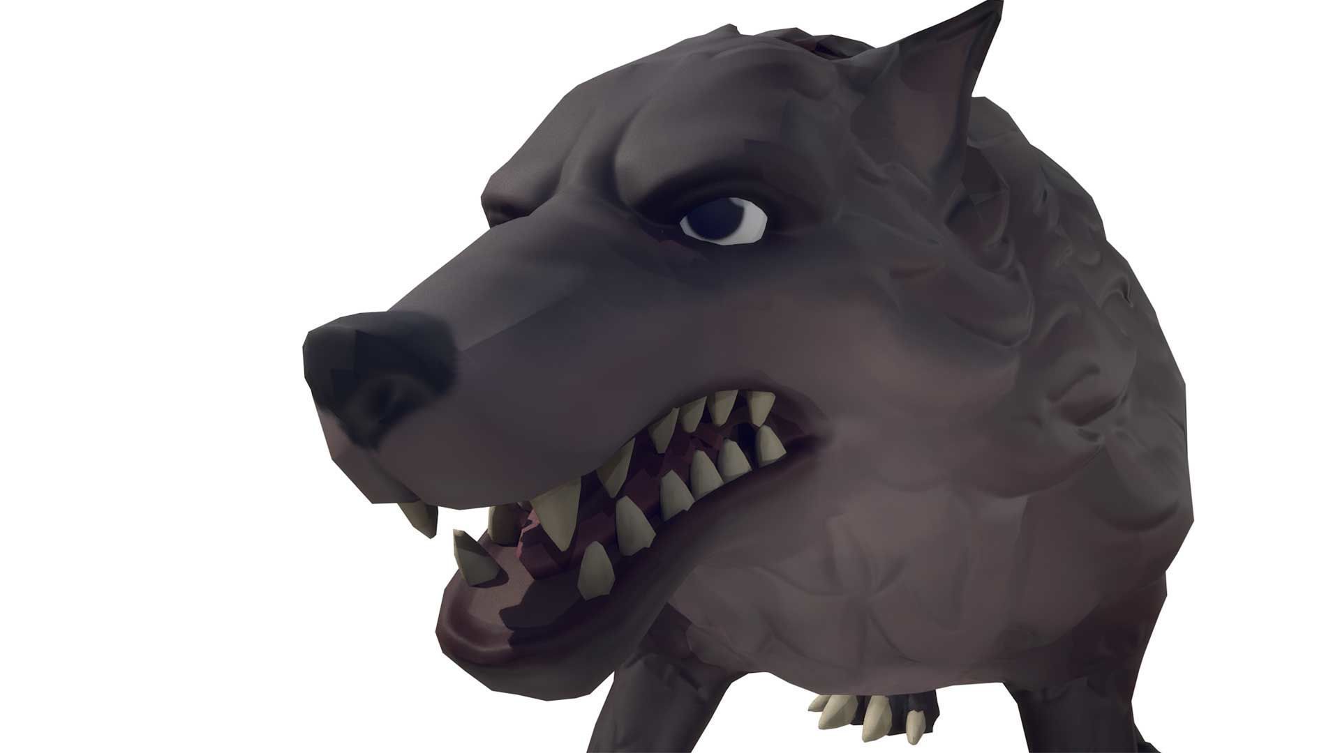 Stylized Wild Wolf 3D Model 3D model_7