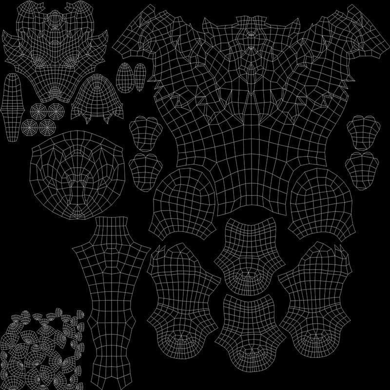 Stylized Wild Wolf 3D Model 3D model_10