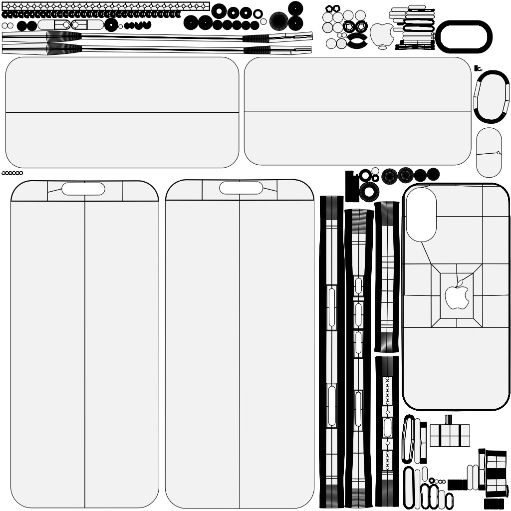 iPhone 16 Plus White 3D model_15