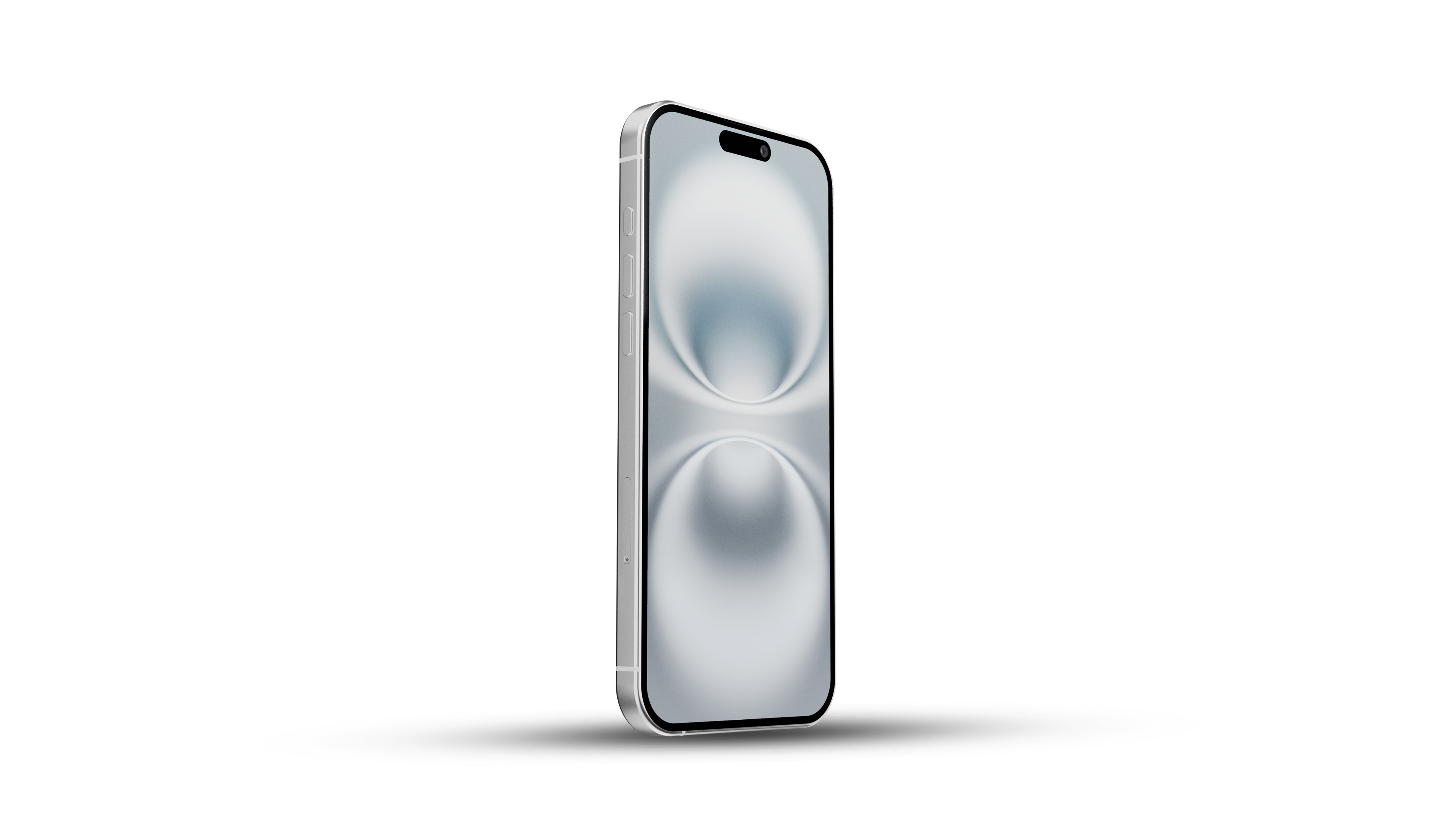 iPhone 16 Plus White 3D model_1