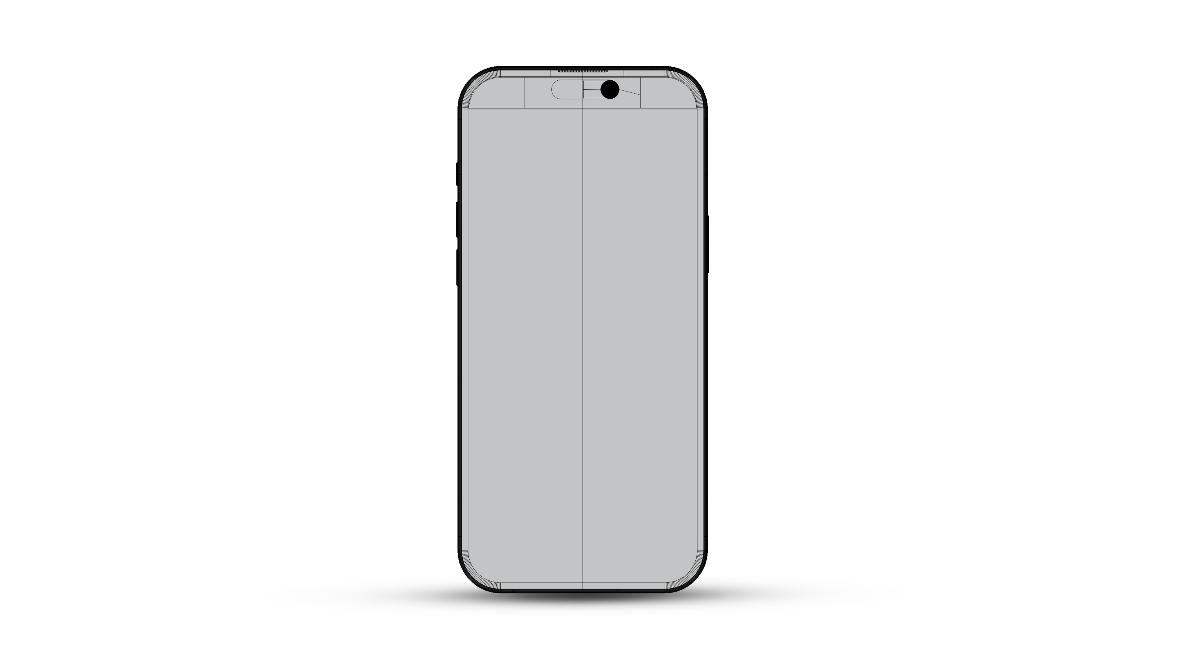 iPhone 16 Plus White 3D model_7