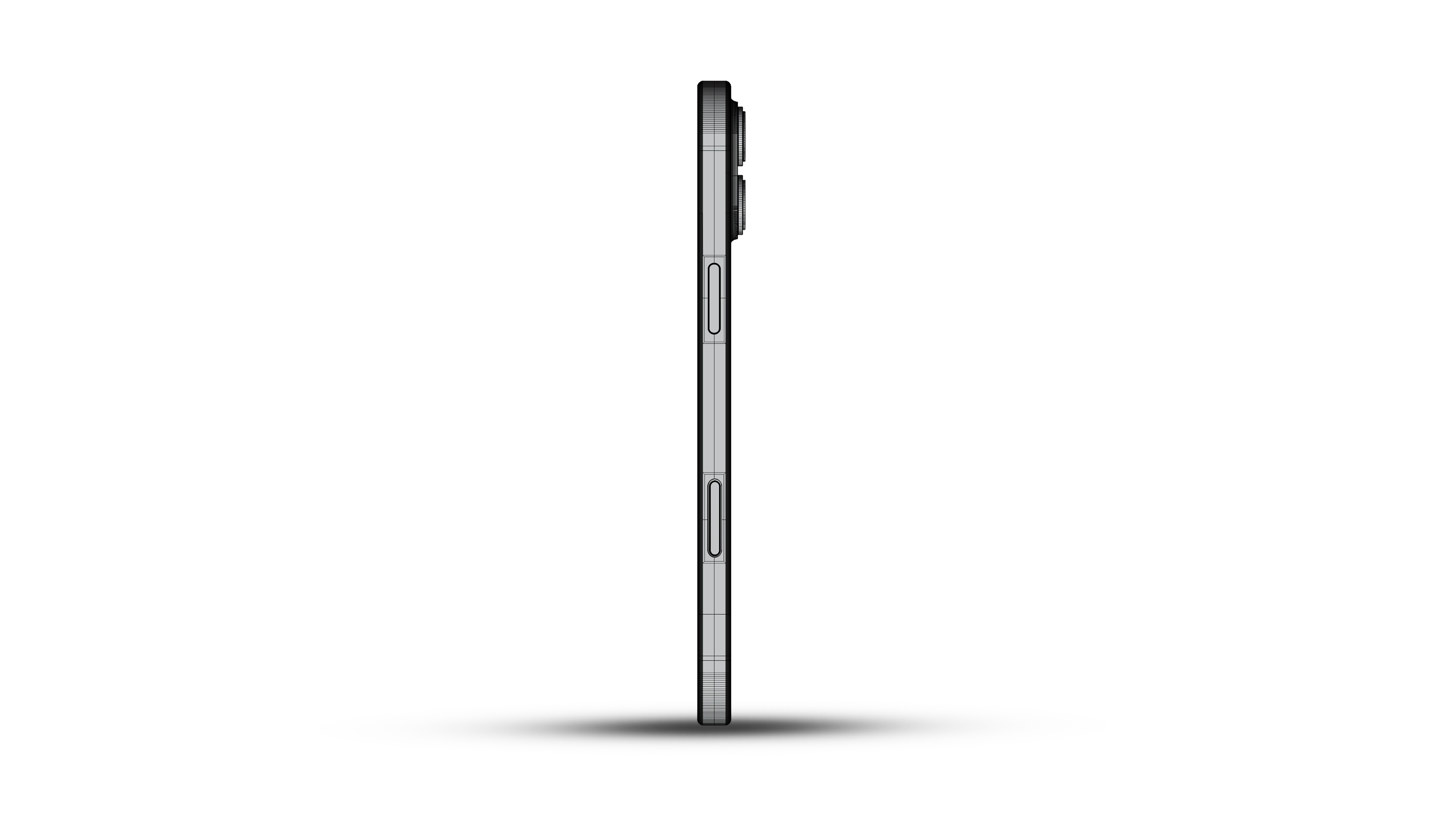 iPhone 16 Plus White 3D model_10