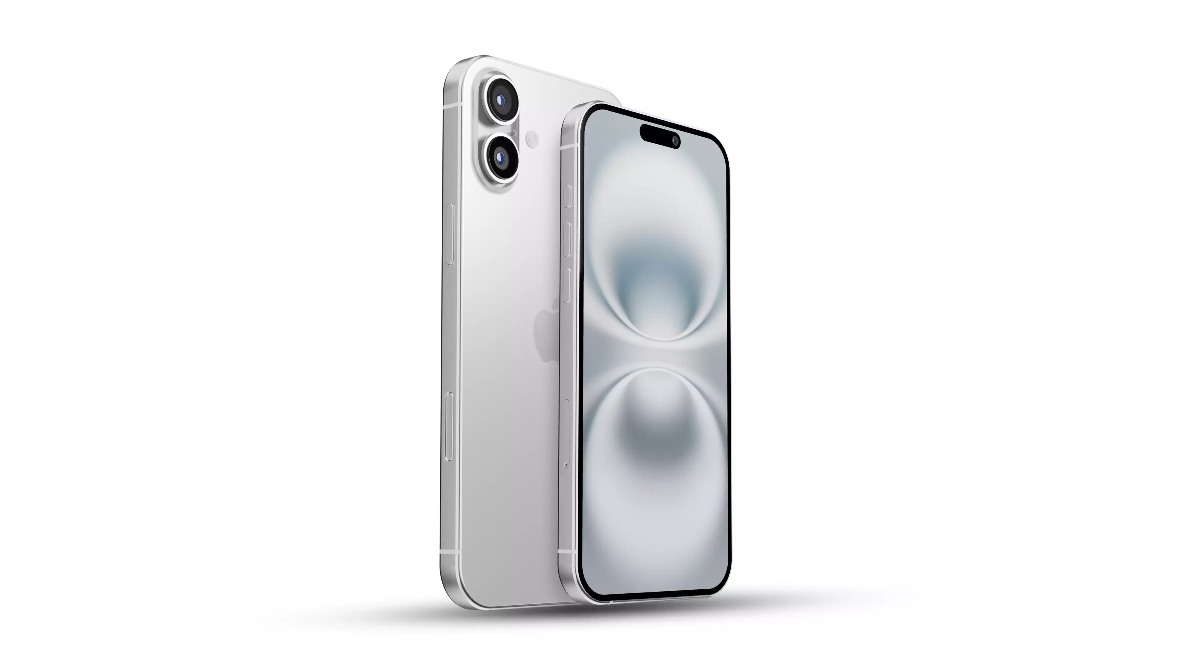 iPhone 16 Plus White 3D model_0