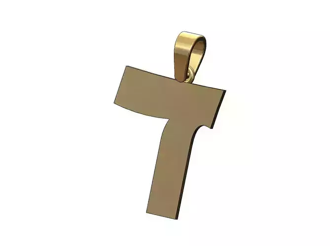 Dalet jewish hebrew initials alphabet pendant charm bail