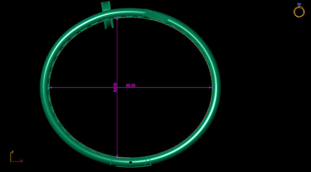 Cart clue fussion bracelet  3D print model_3