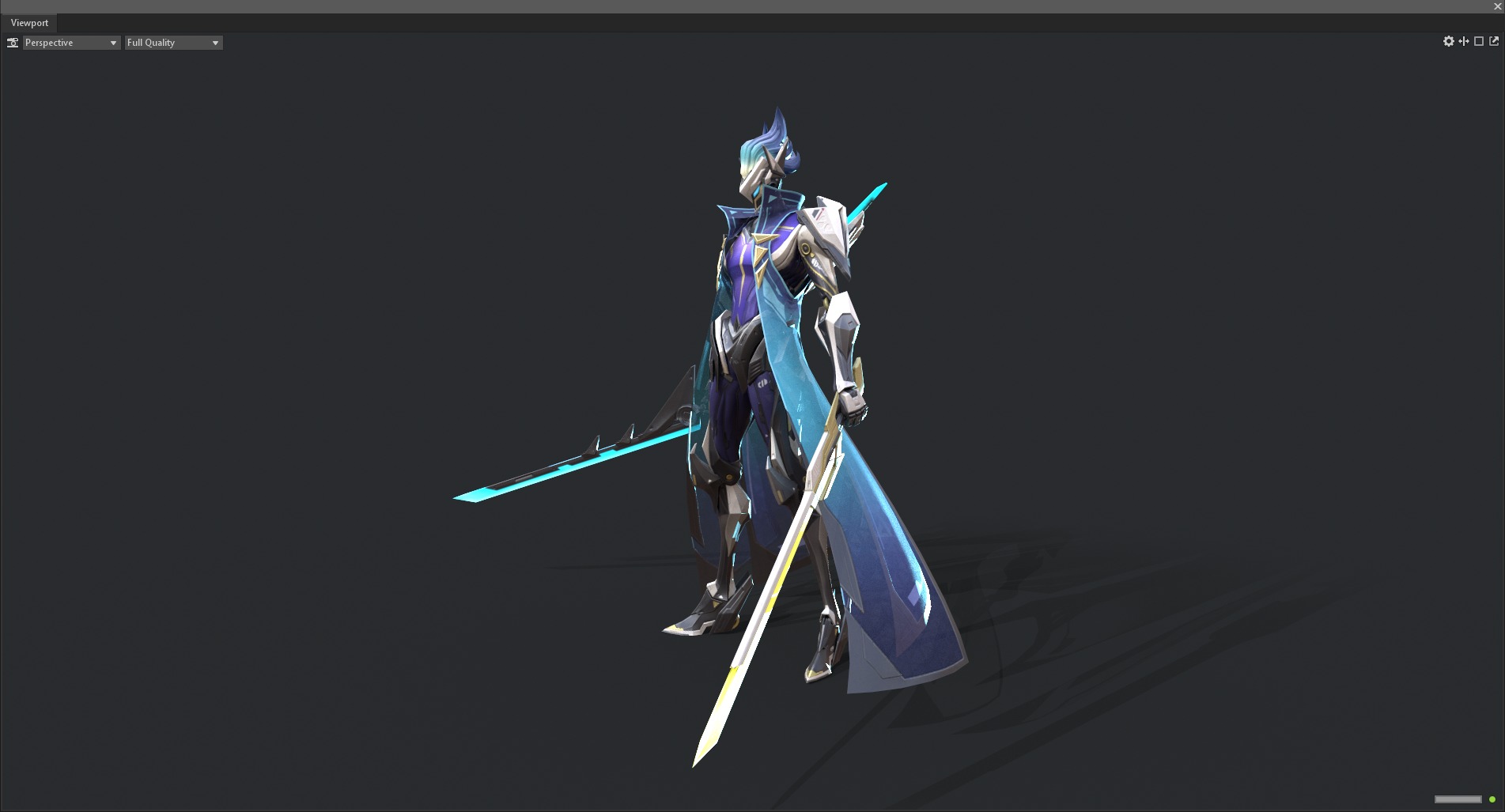 Double-edged assassin 3D model_2