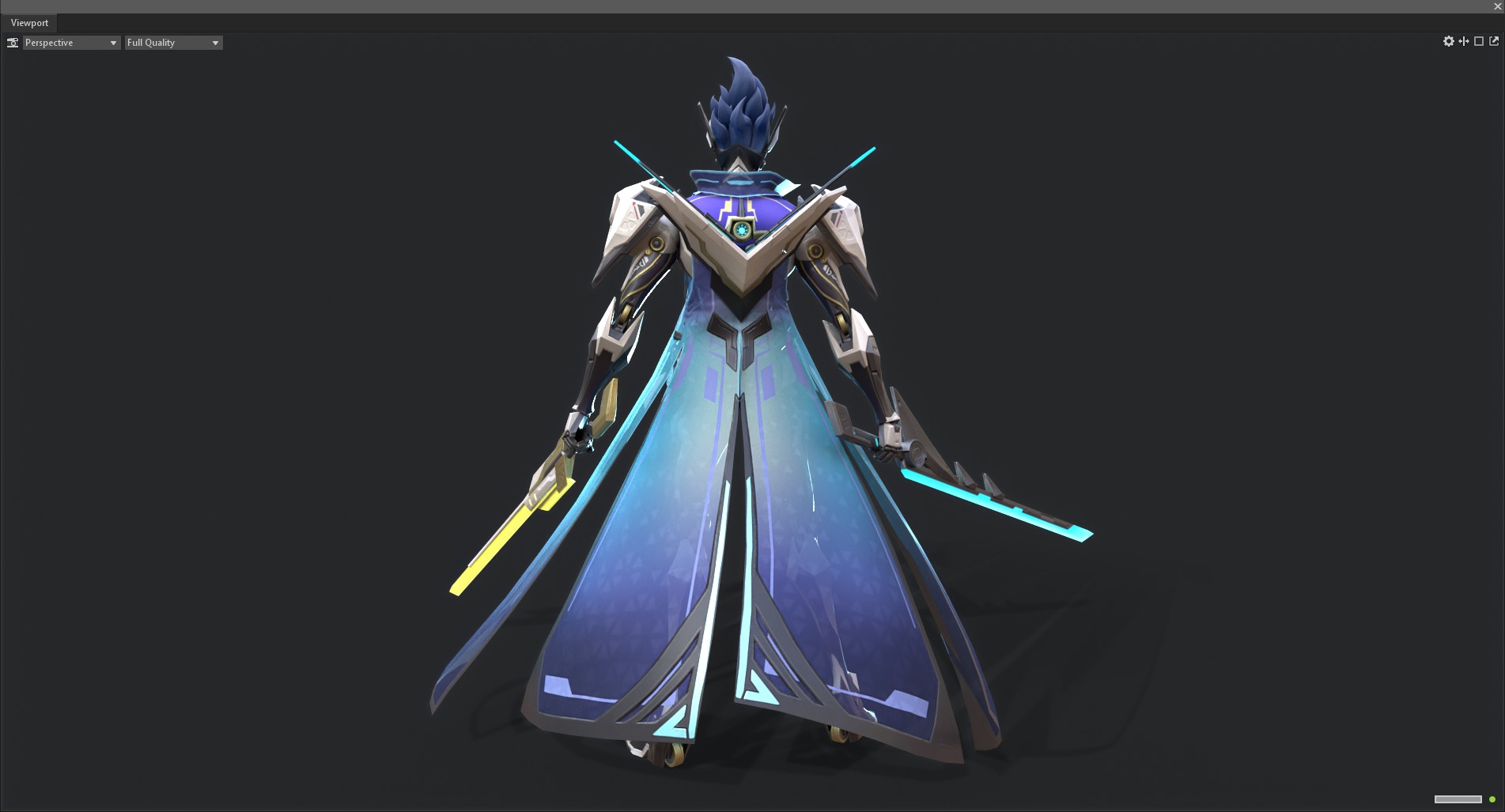 Double-edged assassin 3D model_4