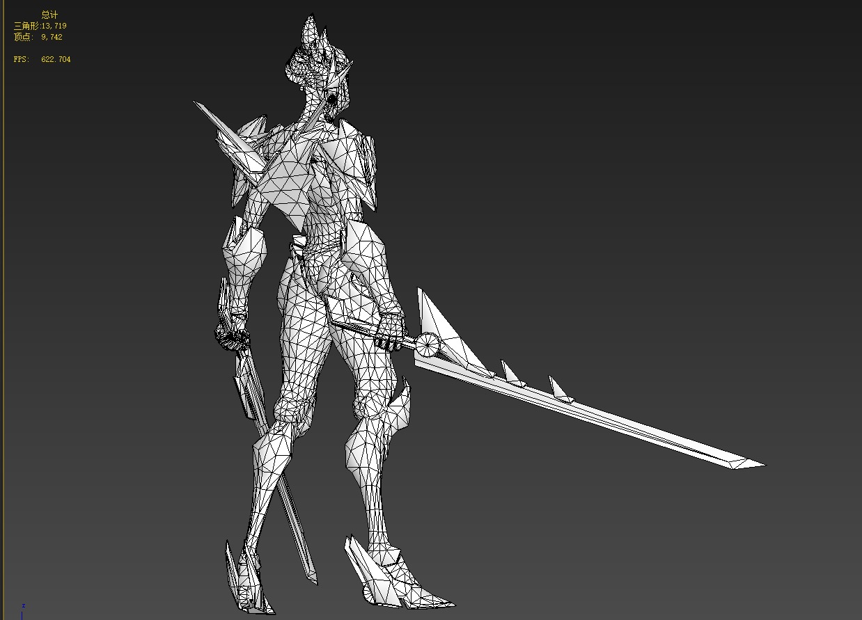 Double-edged assassin 3D model_38