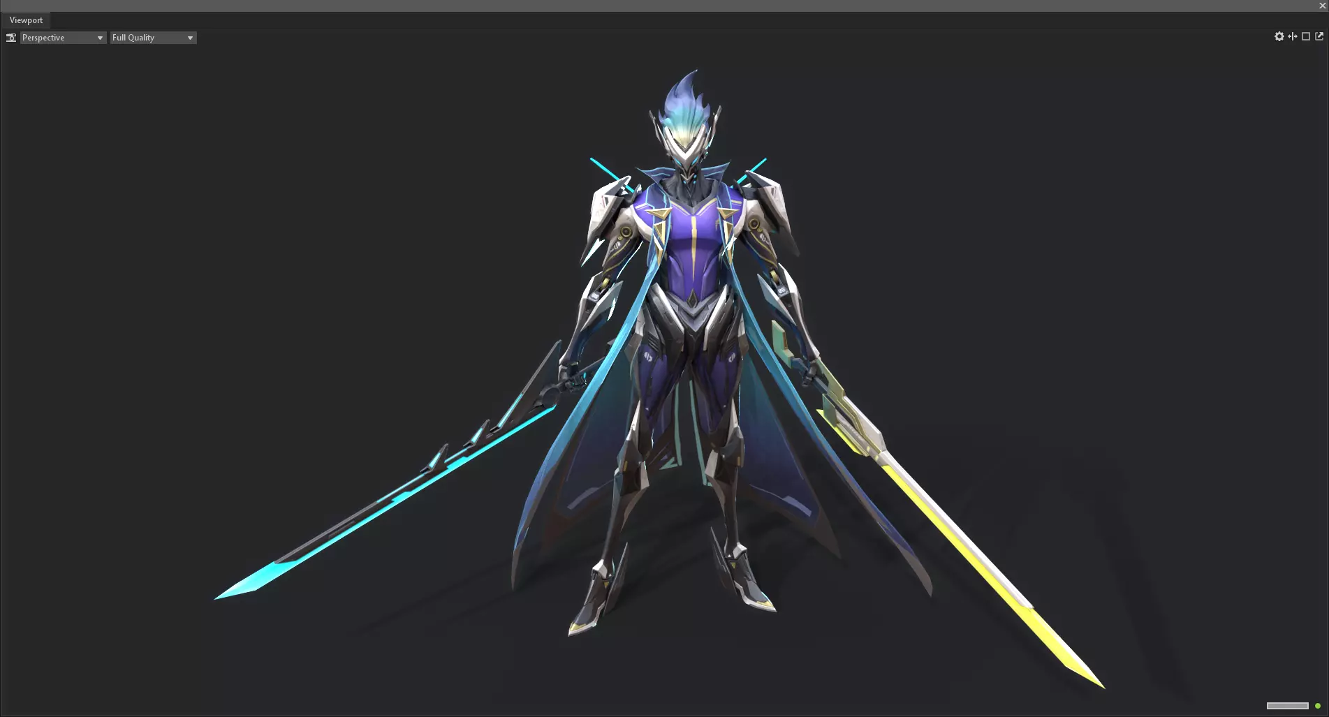 Double-edged assassin 3D model_0