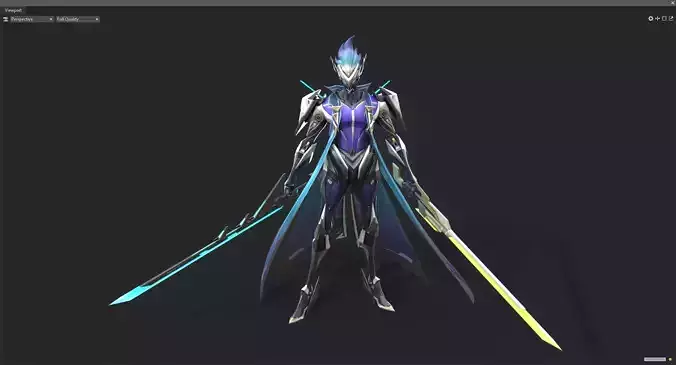 Double-edged assassin 3D model