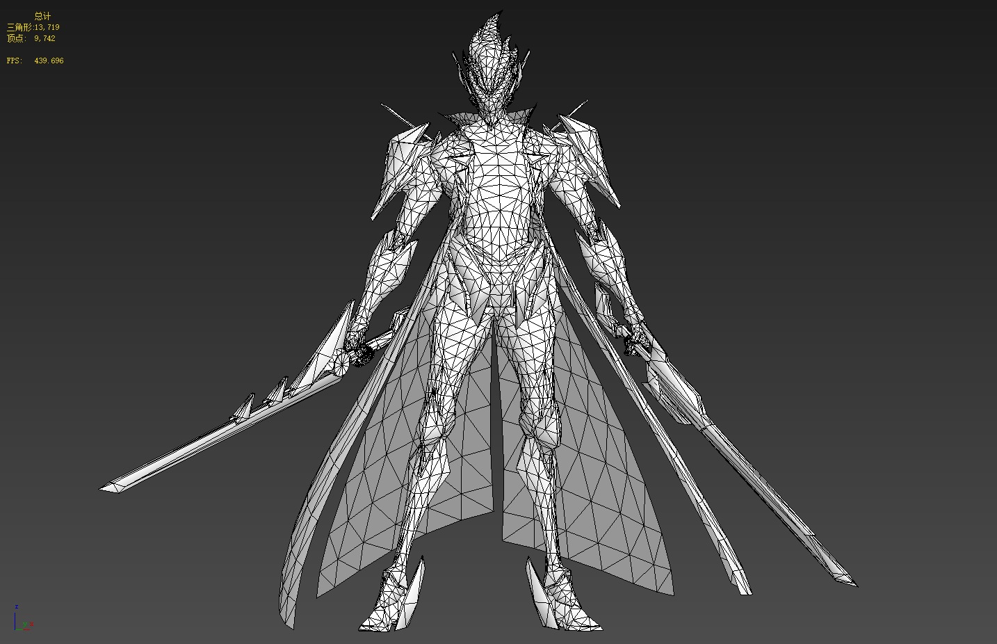 Double-edged assassin 3D model_36