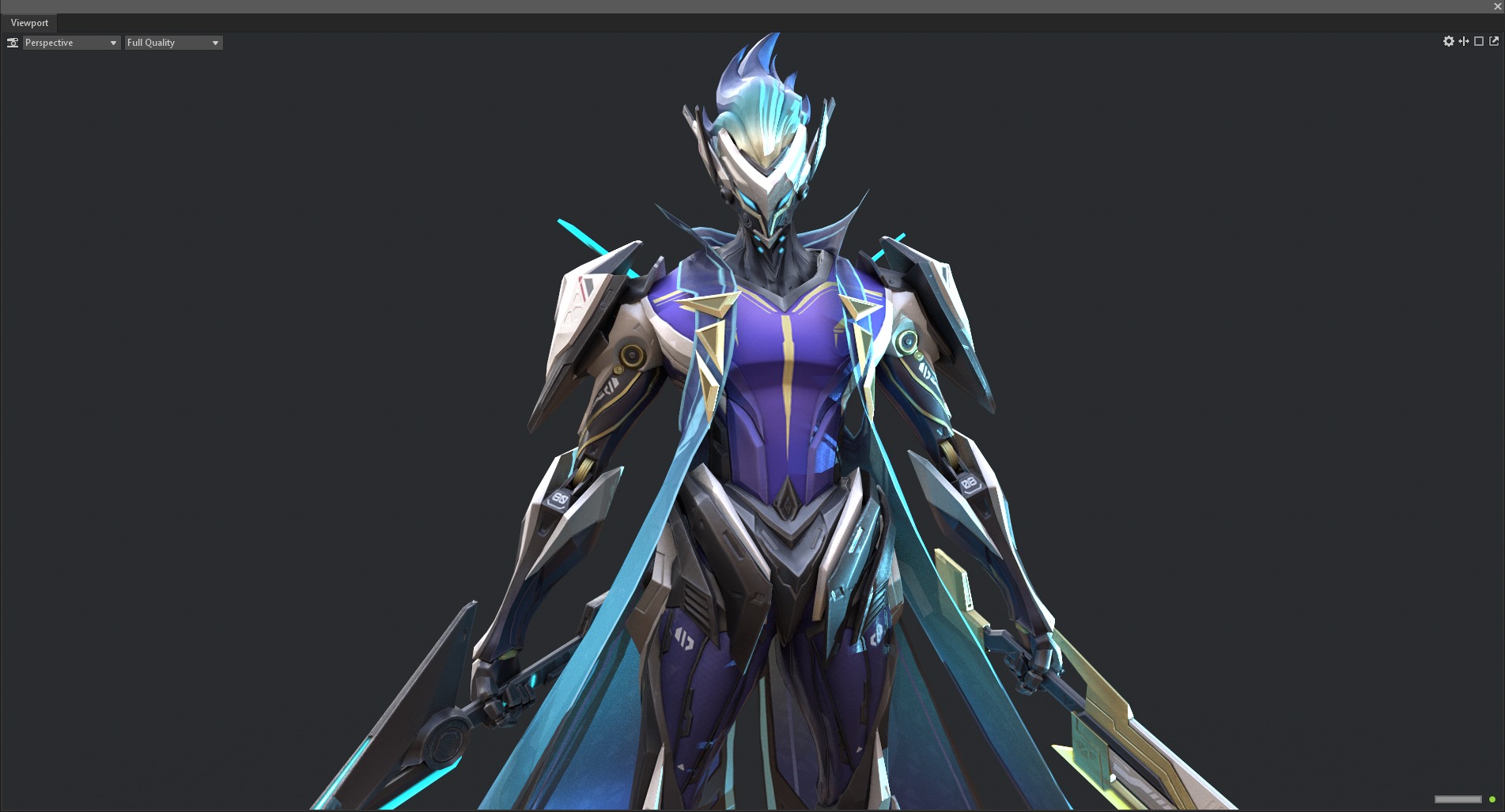 Double-edged assassin 3D model_8