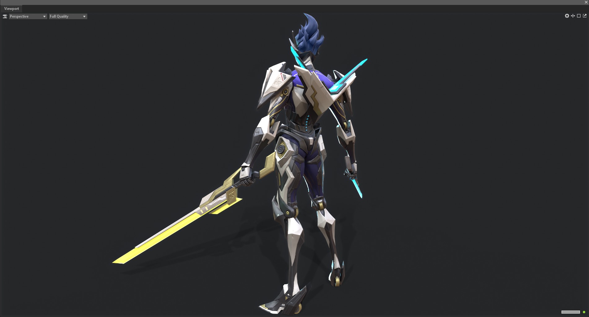 Double-edged assassin 3D model_10