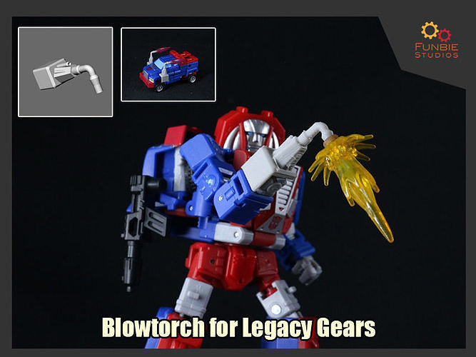 Blowtorch for Transformers Legacy Gears Free 3D print model