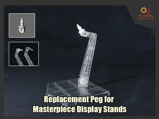 Transformers Masterpiece Stand Peg Replacement Free 3D print model