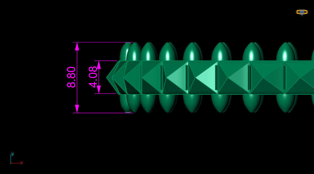 Clash bracelet fussion 3D print model_7