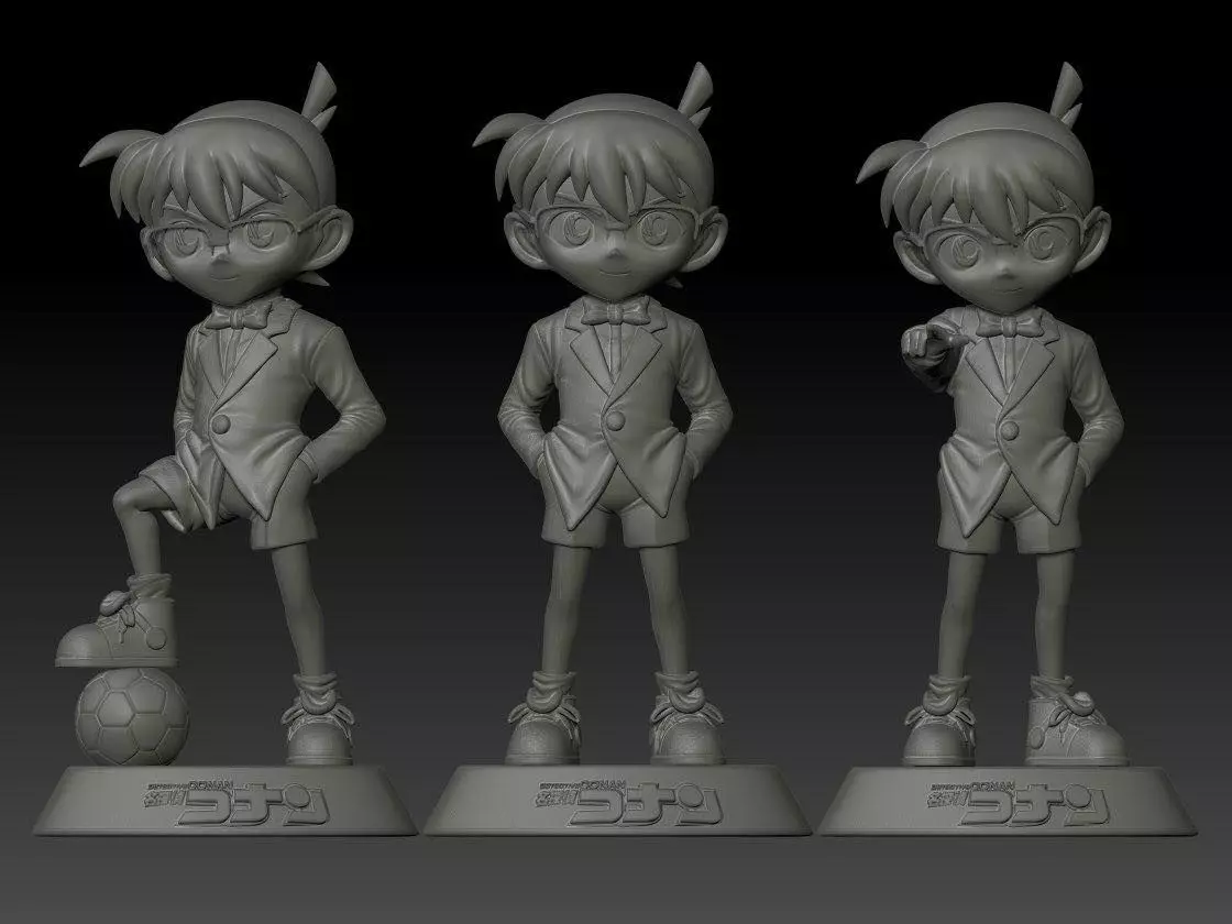 Detective Conan 3 Versions 3D print model_0