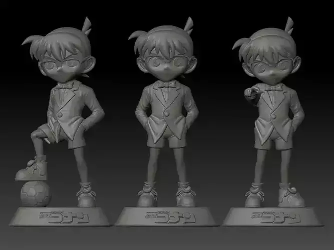 Detective Conan 3 Versions 3D print model