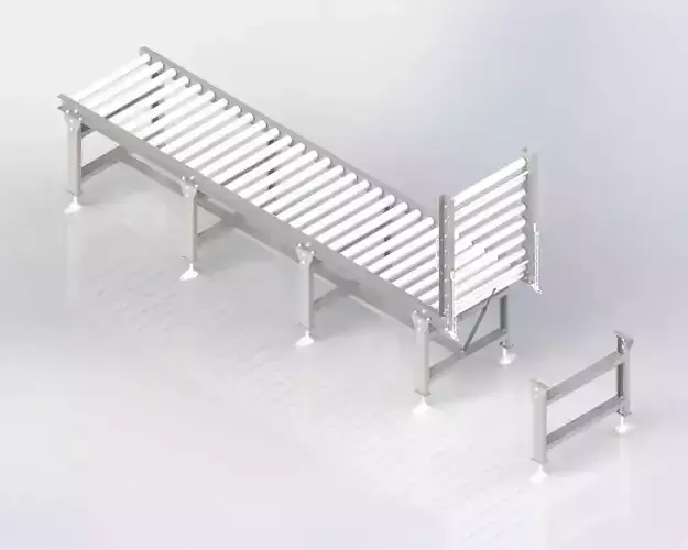 Gravity Roller Conveyor with Manual Lift Up Gate