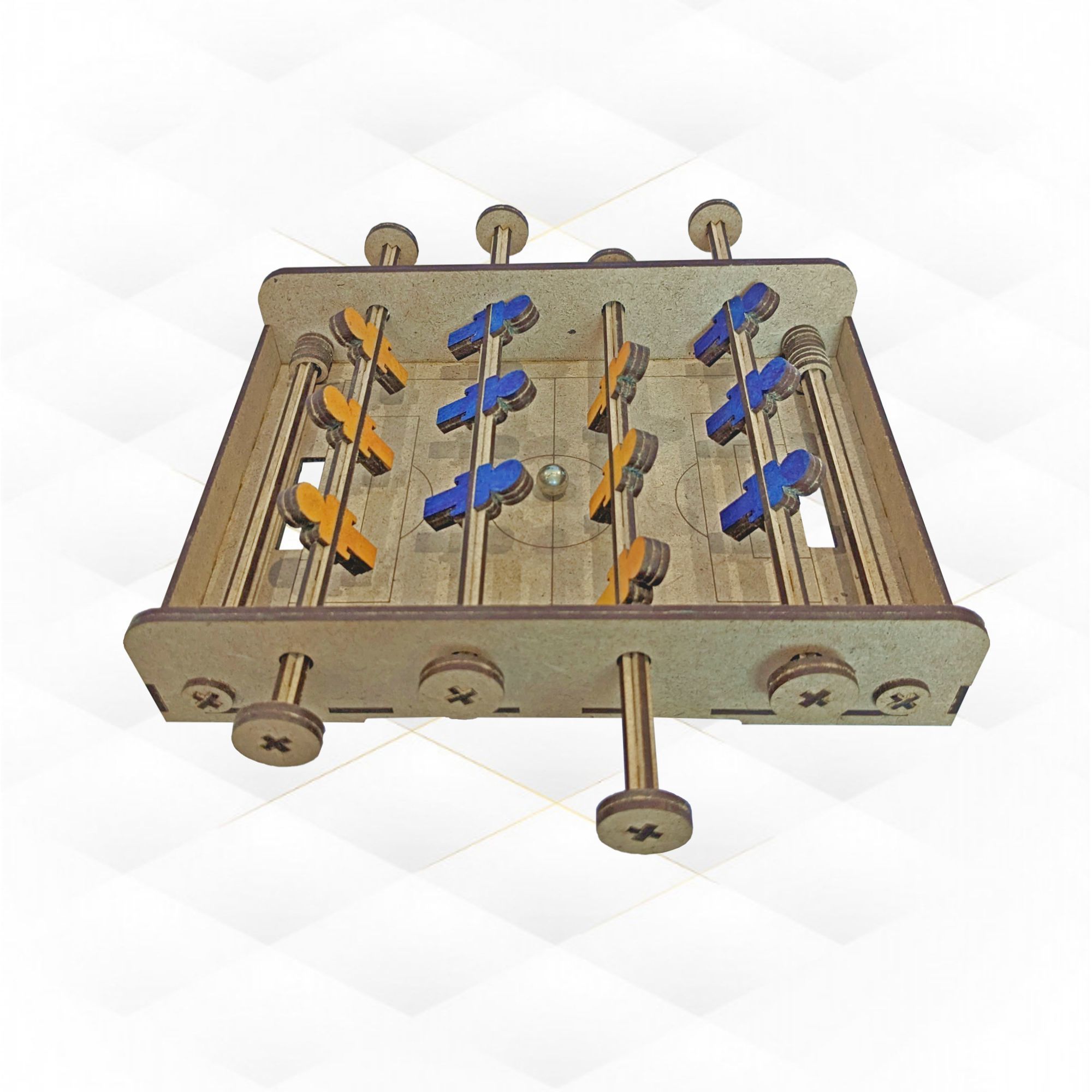 Table football game design for laser cut 3D print model_4