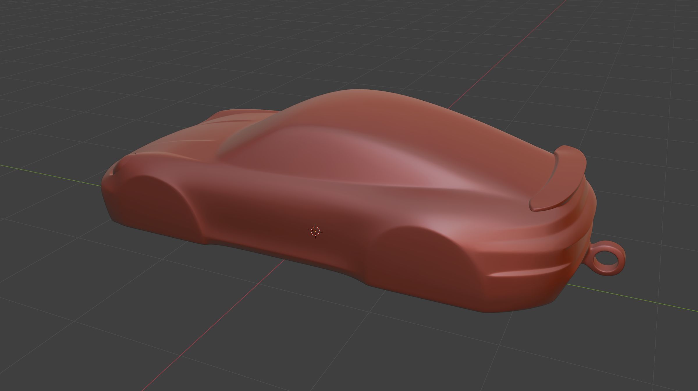 Porsche 911 -992- Turbo Speedform Automotive Sculpture Keychain 3D print model_14