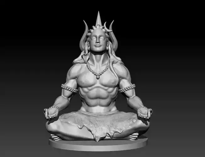 Adi Yogi 3D Model for 3D printing 3D print model