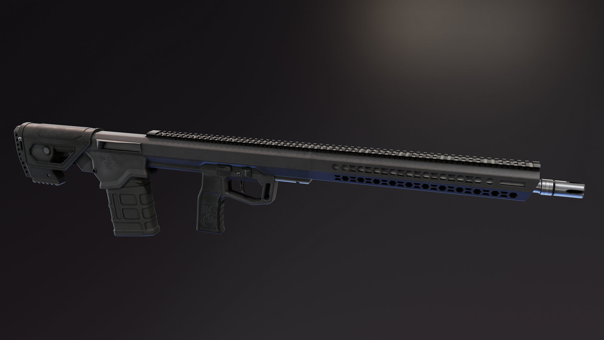 BRO Commando Rifle Low-poly 3D model_5