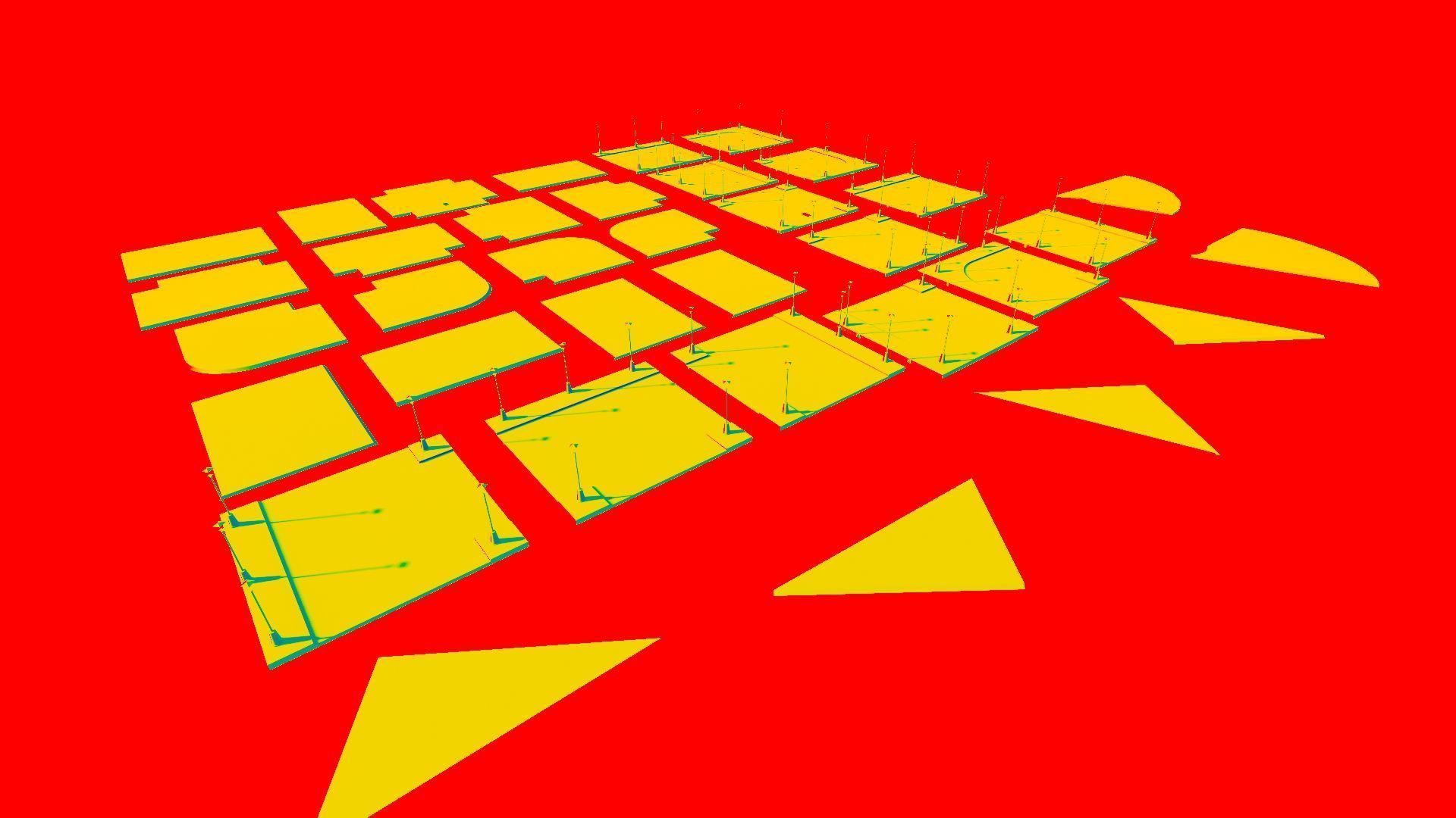 Road Pack - Extended-City Roads 3D model_6