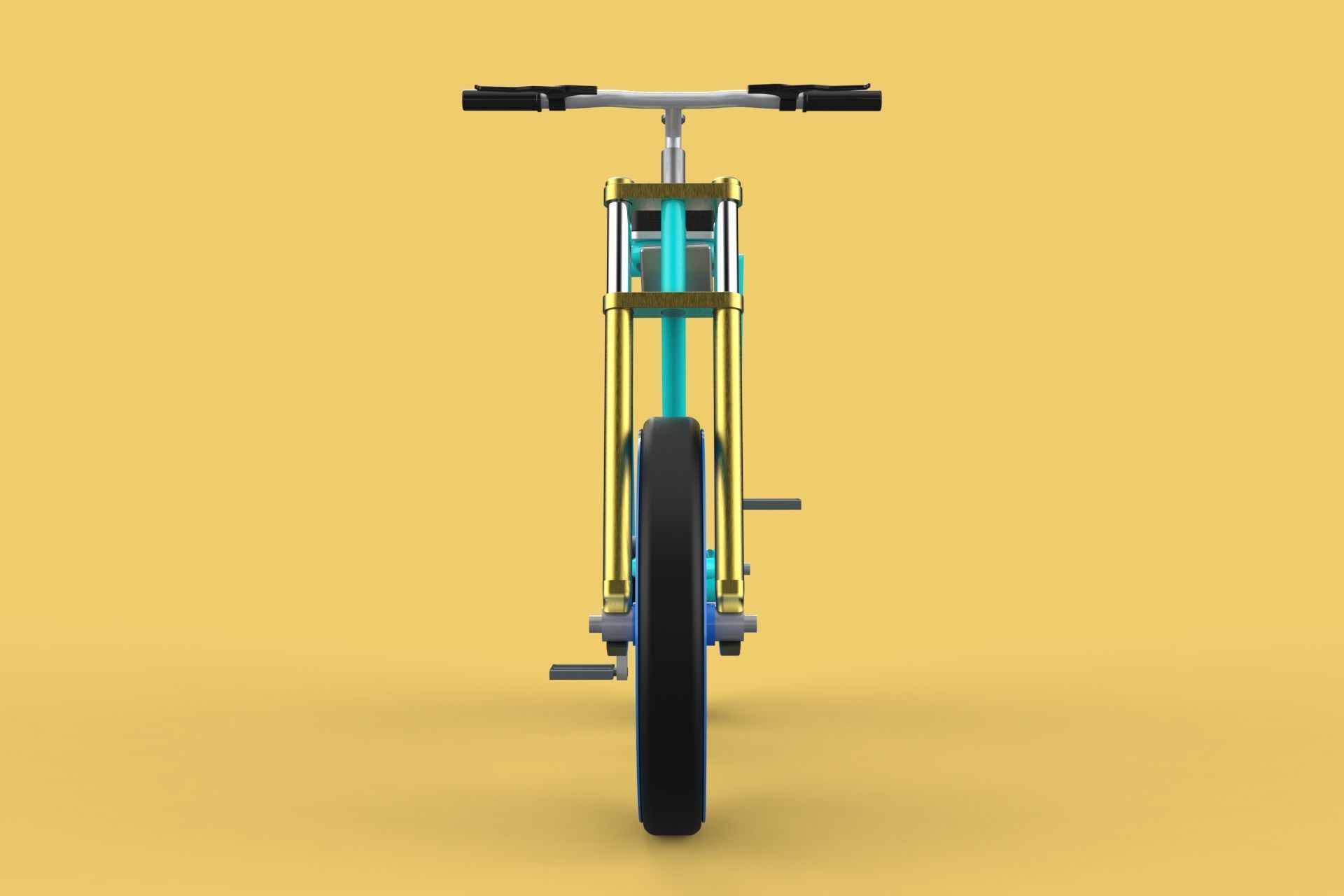 FAT BIKE EBIKE ELECTRIC BICYCLE RETRO 3D model_4