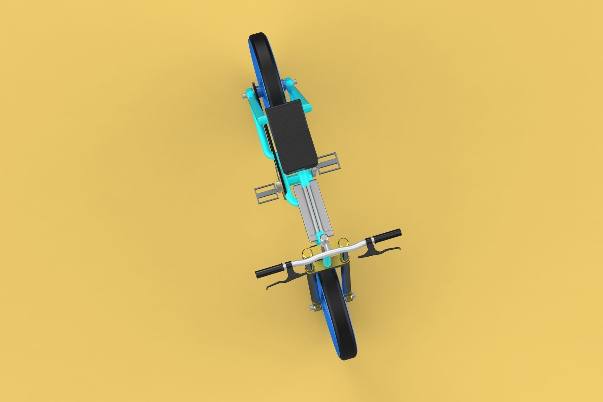 FAT BIKE EBIKE ELECTRIC BICYCLE RETRO 3D model_8