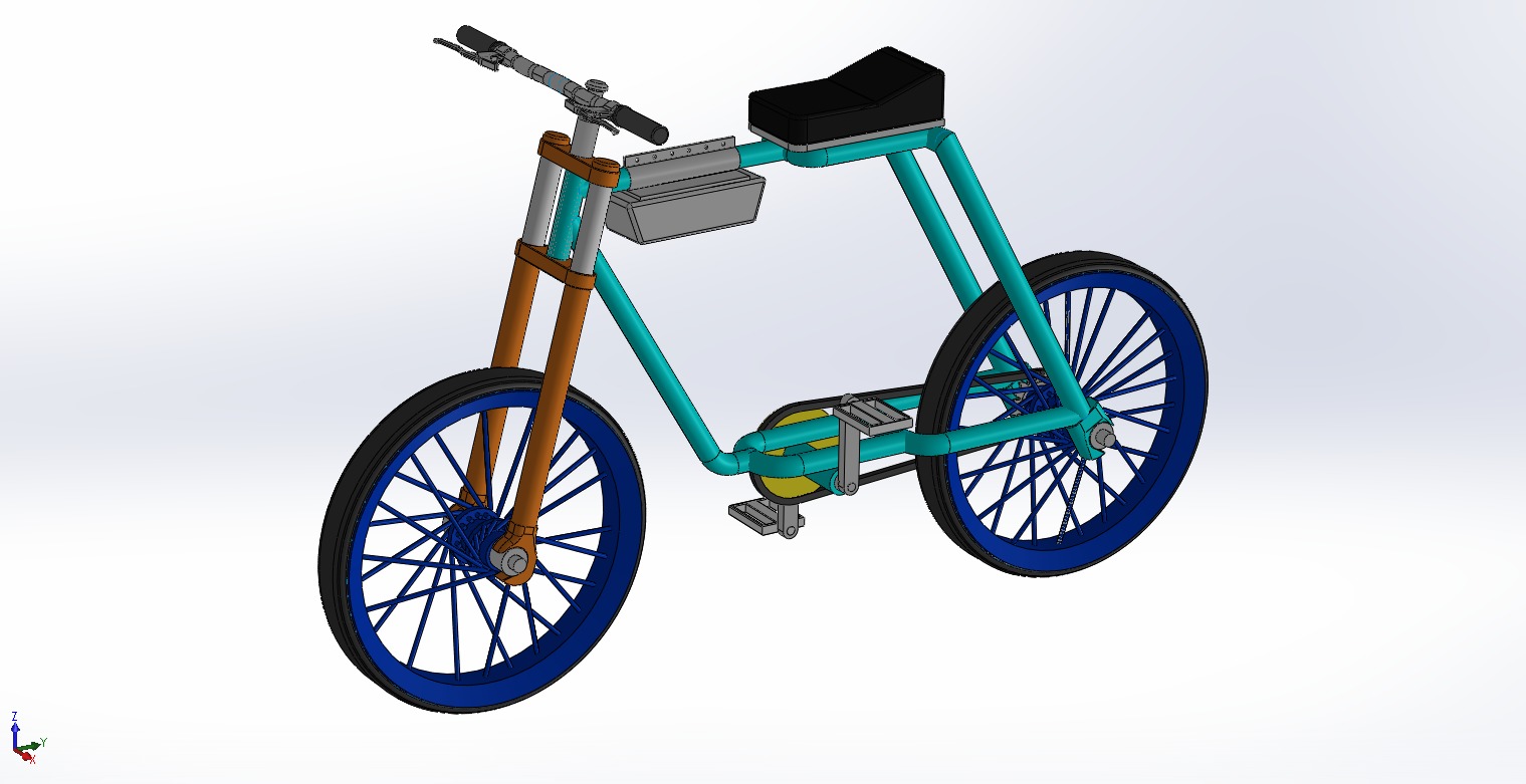 FAT BIKE EBIKE ELECTRIC BICYCLE RETRO 3D model_14