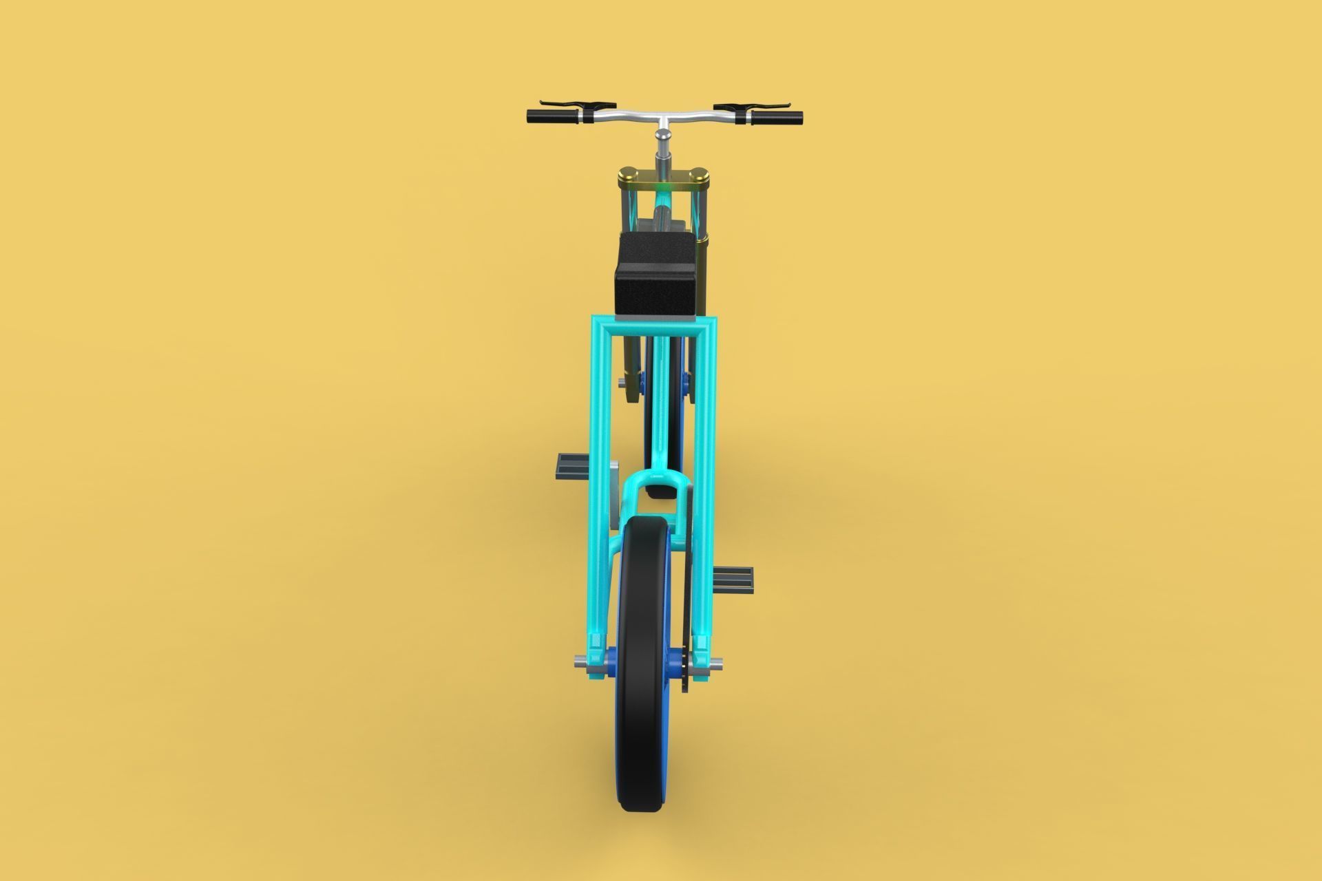 FAT BIKE EBIKE ELECTRIC BICYCLE RETRO 3D model_5