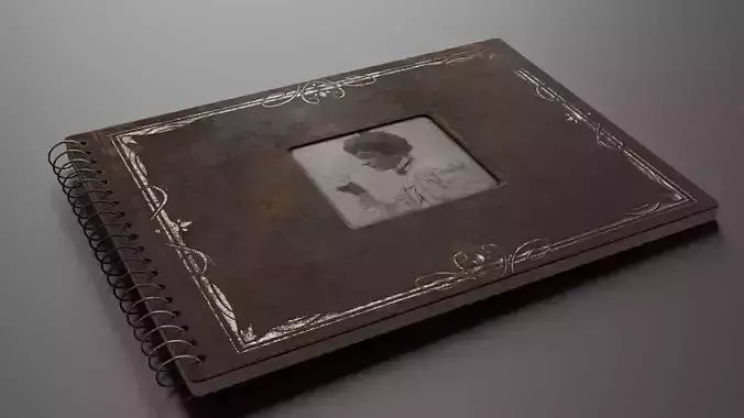 Parametric Old Photo Album Geometry Nodes