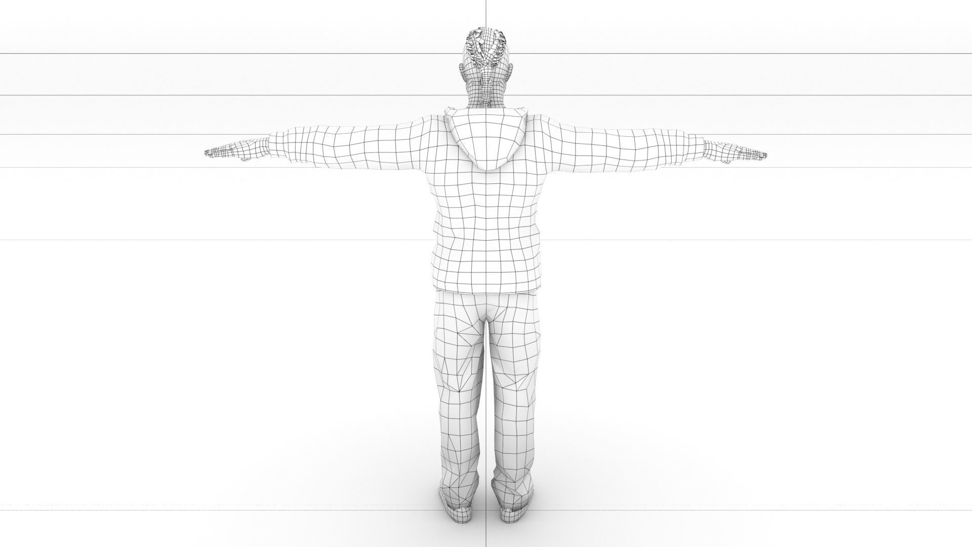 laos Male Hustler Game Character Low-poly 3D model_9