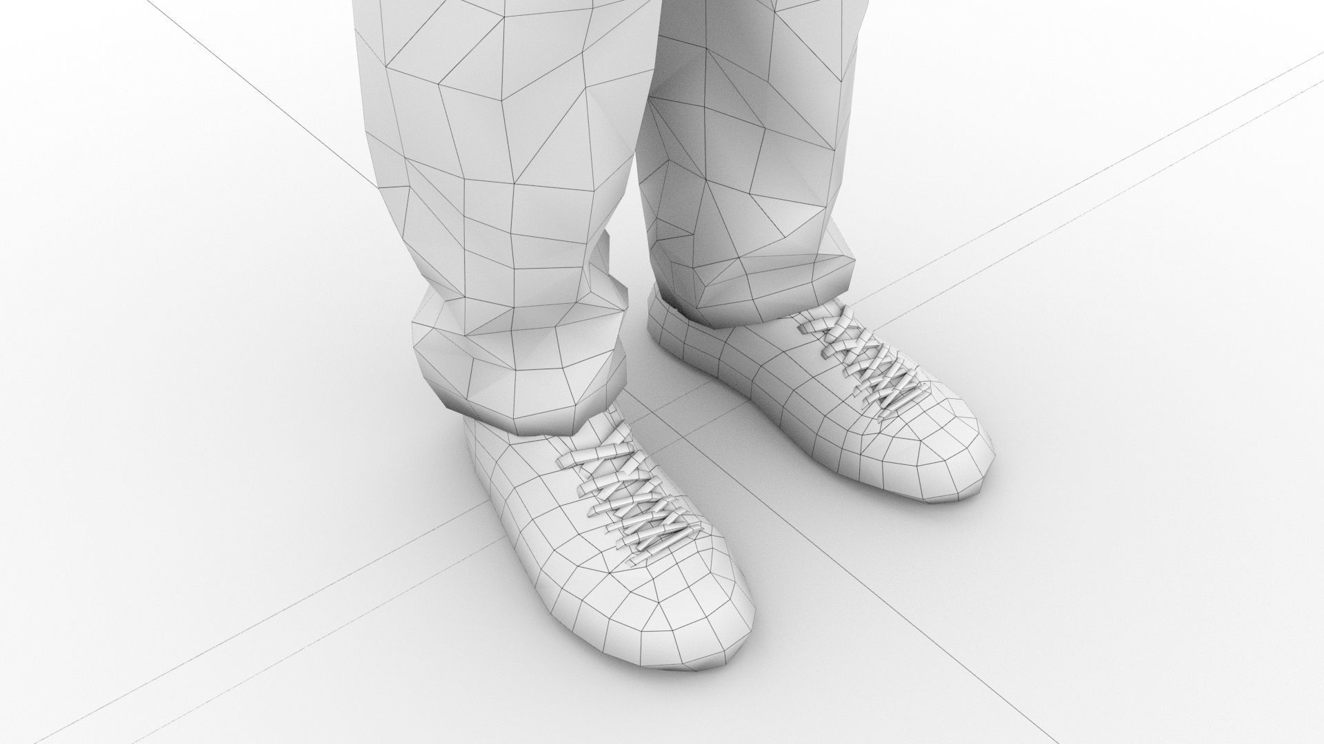 laos Male Hustler Game Character Low-poly 3D model_11