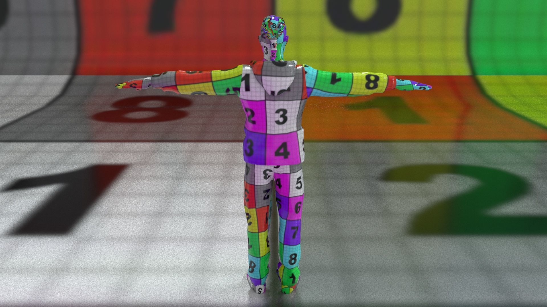 laos Male Hustler Game Character Low-poly 3D model_15