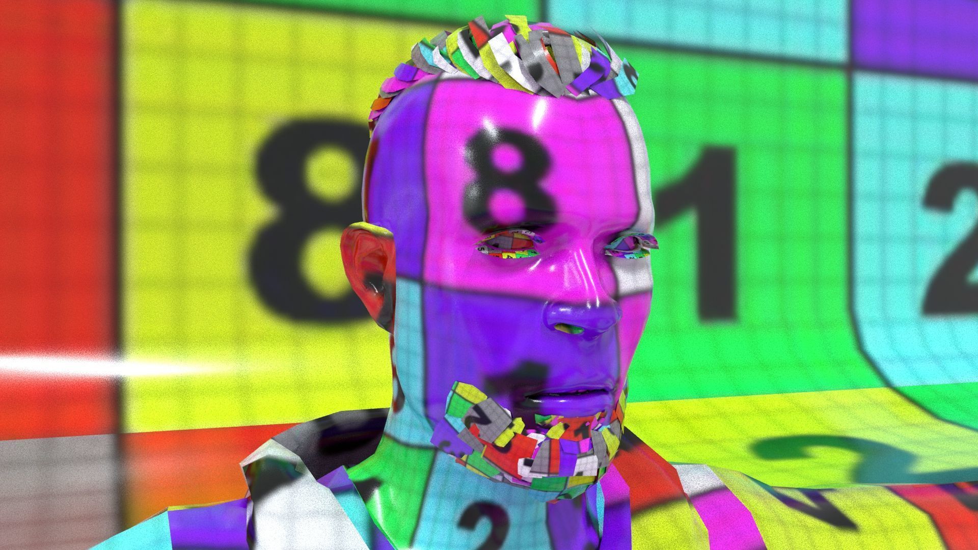 laos Male Hustler Game Character Low-poly 3D model_16