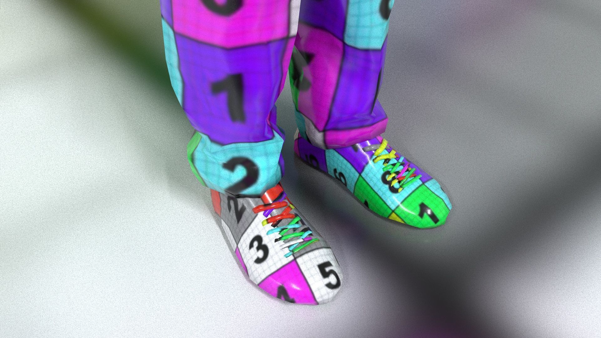 laos Male Hustler Game Character Low-poly 3D model_17