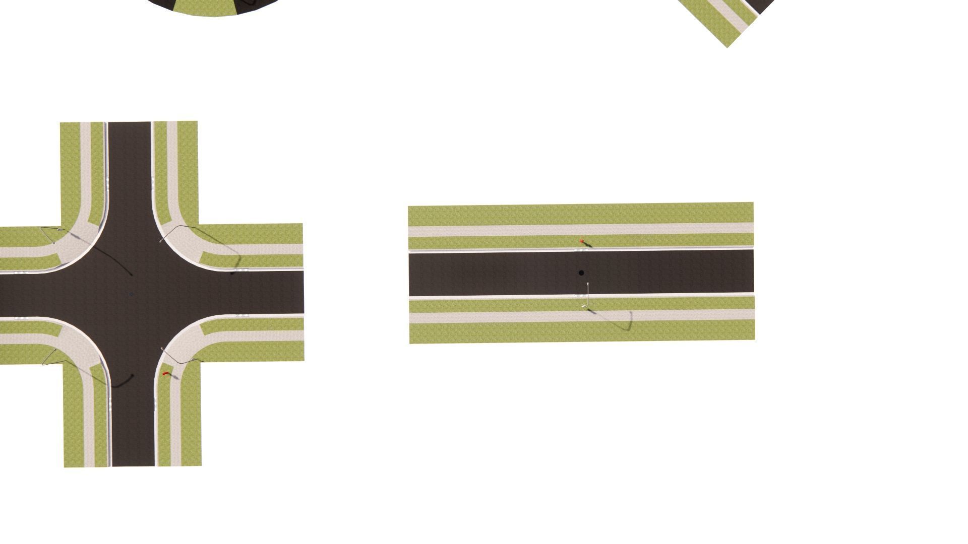 Road Pack - Extended-City Roads 3D model_8