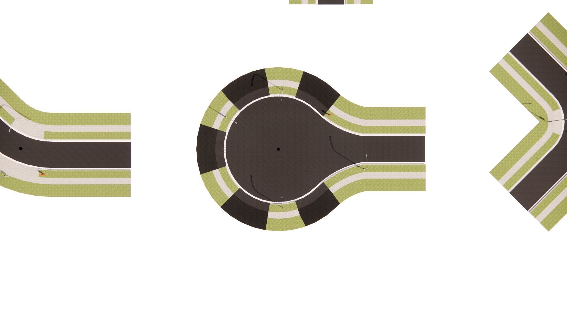 Road Pack - Extended-City Roads 3D model_15